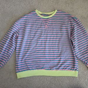 Oversized Striped Sweatshirt M/L